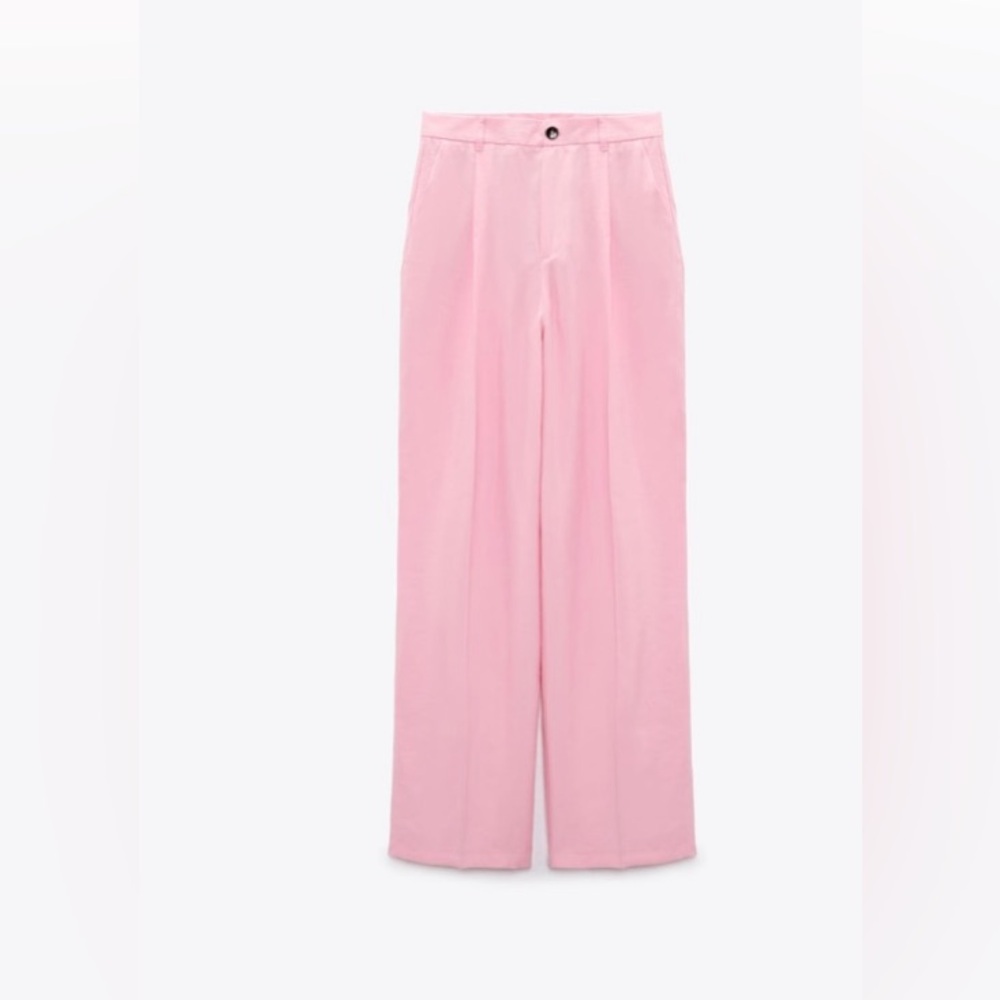 Zara Full Length Pants - Size M Pastel Pink